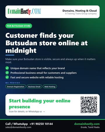 DomainHostly poster for Butsudan store: Customer finds your Butsudan store online at midnight