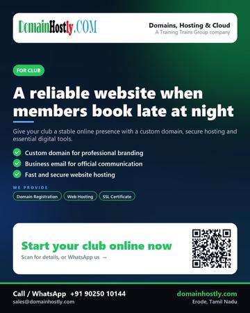 DomainHostly poster for Club: A reliable website when members book late at night