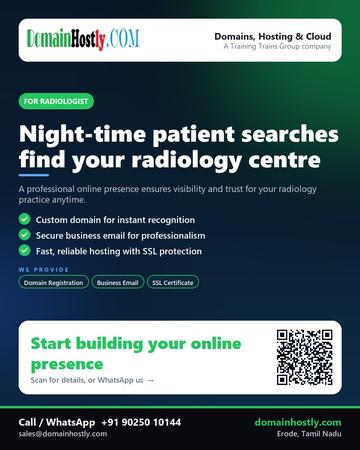 DomainHostly poster for Radiologist: Night-time patient searches find your radiology centre