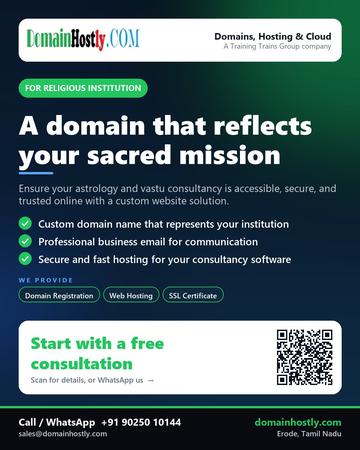 DomainHostly poster for Religious institution: A domain that reflects your sacred mission
