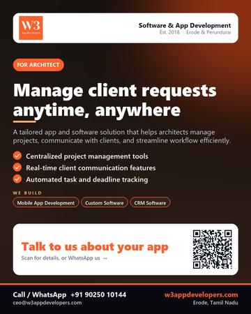 W3AppDevelopers poster for Architect: Manage client requests anytime, anywhere