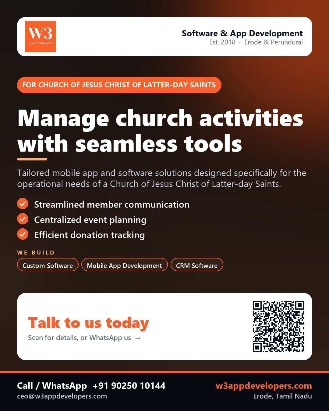 W3AppDevelopers Church of Jesus Christ of Latter-day Saints Custom App and Software Solution