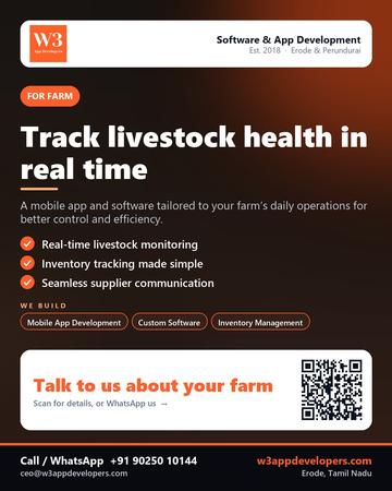 W3AppDevelopers poster for Farm: Track livestock health in real time