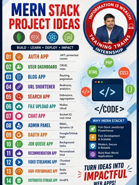 Explore exciting MERN Stack Project Ideas and build