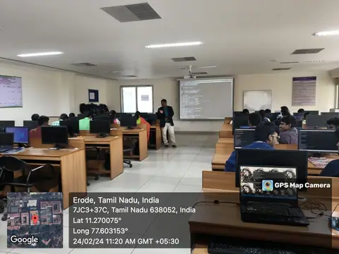 Git and GitHub Training Day-1 training - Training Trains, Erode, 24 February 2024 (4 of 5)