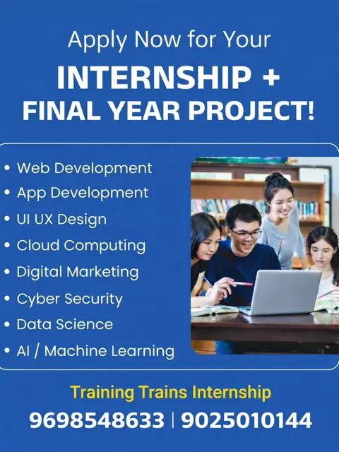 Greetings from Training Trains Internship (29 December 2025) - Training Trains, Erode