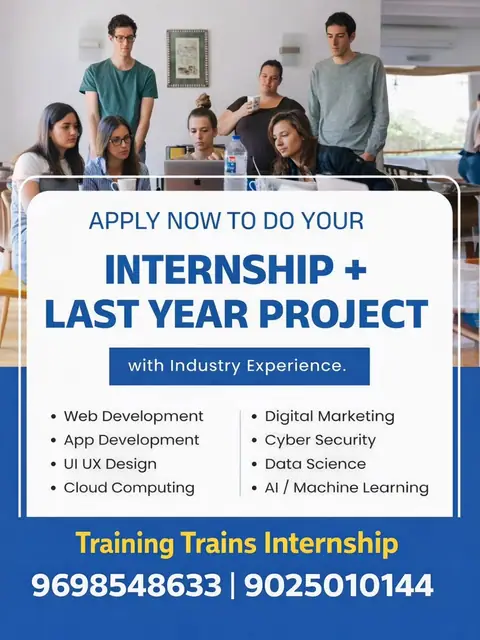 Greetings from Training Trains Internship (29 December 2025) - Training Trains, Erode