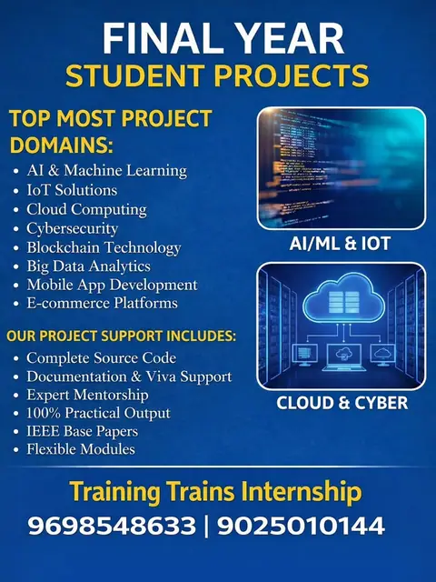 Greetings from Training Trains Internship (29 December 2025) - Training Trains, Erode