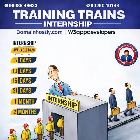 Greetings from Training Trains Internship (22 December 2025) - Training Trains, Erode