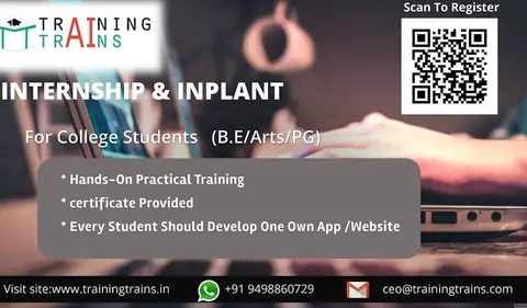 In-Plant Training and Internship Offers - Training Trains, Erode