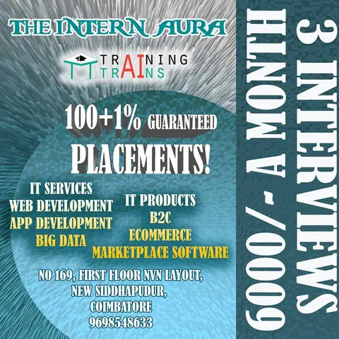 INTERNSHIP FOR COLLEGE STUDENTS at Training (13 December 2018) - Training Trains, Erode