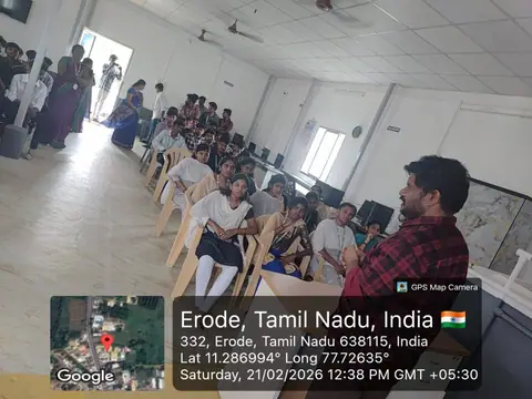 It was an honour to host the enthusiastic students - Training Trains, Erode, 21 February 2026 (10 of 16)