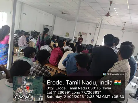 It was an honour to host the enthusiastic students - Training Trains, Erode, 21 February 2026 (3 of 16)