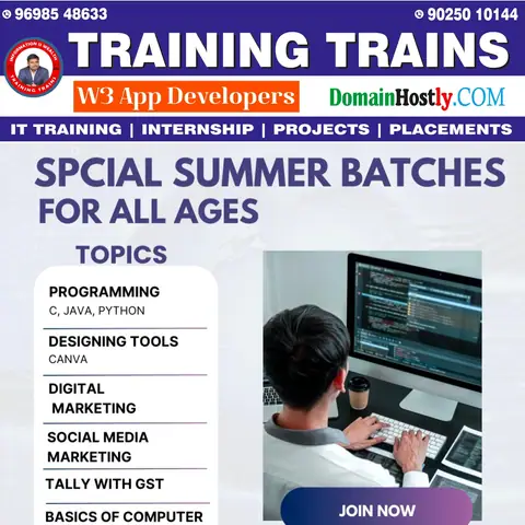 No matter your age – student, professional, or lifelong - Training Trains, Erode