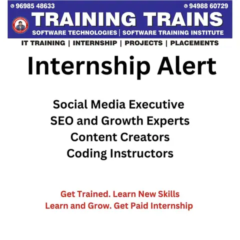 ONLINE-OFFLINE IN-PLANT/INTERNSHIP With Certificate - Training Trains, Erode, 12 May 2024 (3 of 4)