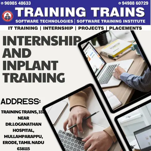 ONLINE-OFFLINE IN-PLANT/INTERNSHIP With Certificate - Training Trains, Erode