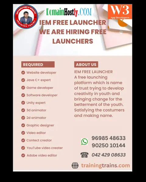 Python Java Full Stack Development UI & UX (4 May 2025) - Training Trains, Erode