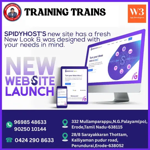 Python Java Full Stack Development UI & UX (4 May 2025) - Training Trains, Erode