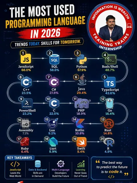 The Most Used Programming Languages in 2026