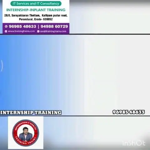 Training InplantInternshipProject Placement (30 November 2023) - Training Trains, Erode - video