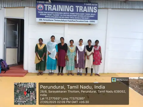 Training Trains Internship (30 May 2025) - Training Trains, Erode