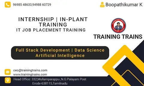 Training Trains INTERNSHIP TRAININGIN (3 April 2023)