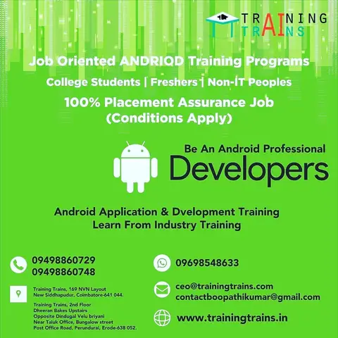 Training Trains offers Online Training and Winter - Training Trains, Erode