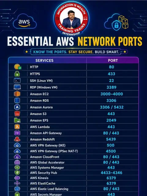 Understanding AWS ports is one of the most important